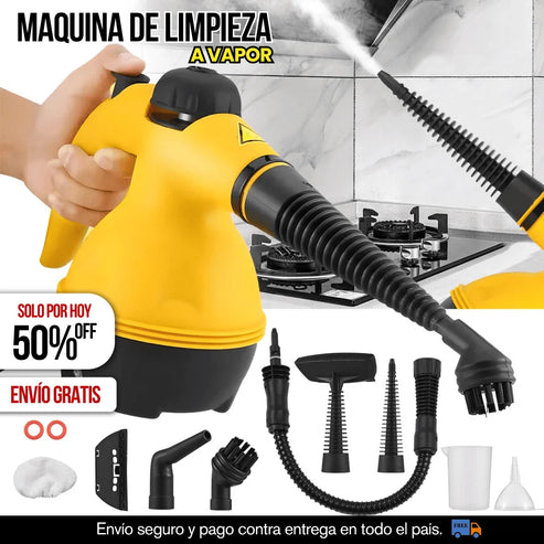 🚨 ¡50%OFF SOLO POR HOY! Máquina de Limpieza a Vapor Multifuncional | ¡Stock Limitado!