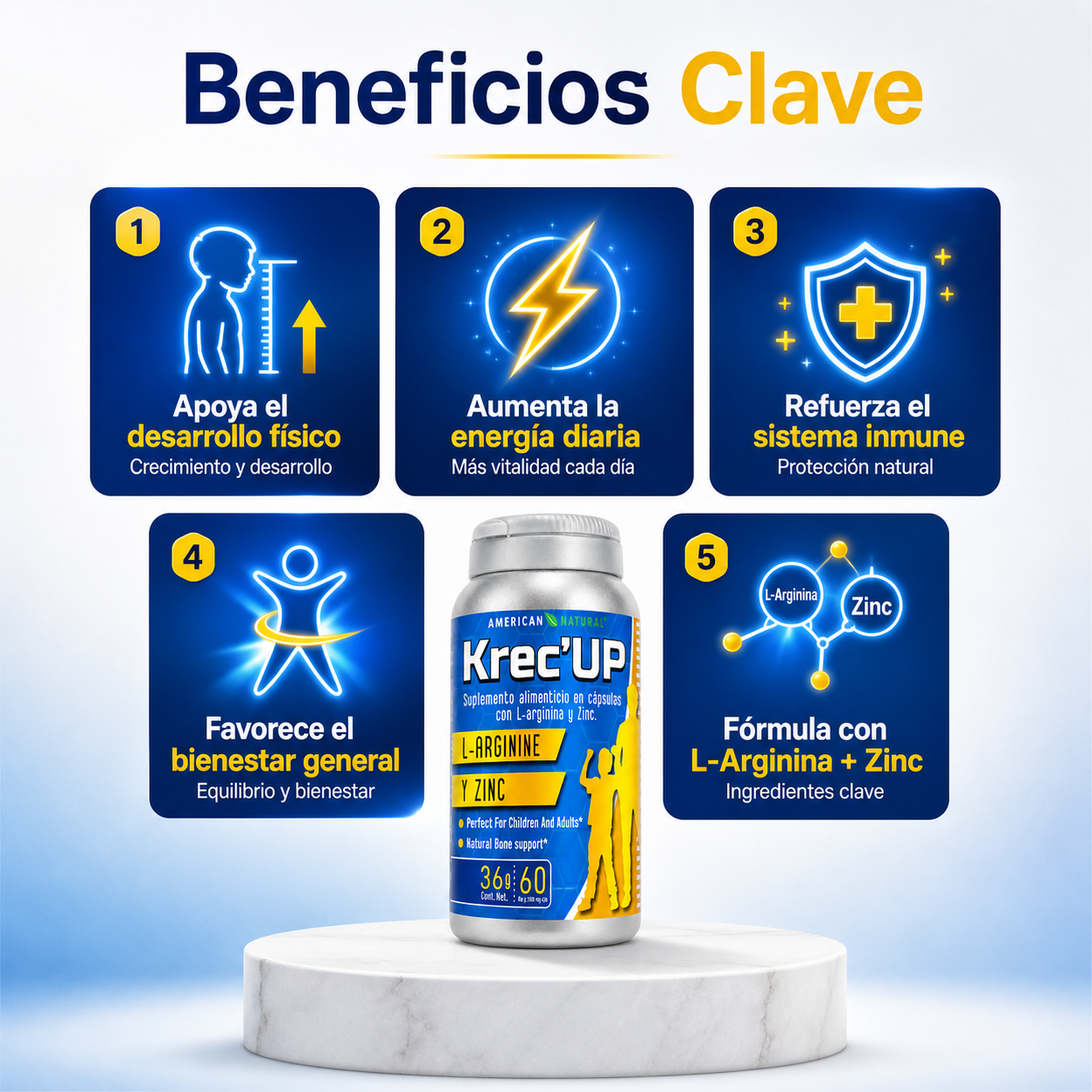 Krec Up™: Tratamiento Completo de 2 Meses – Compra 1 Mes y Recibe 2 (Oferta Especial) 🎁